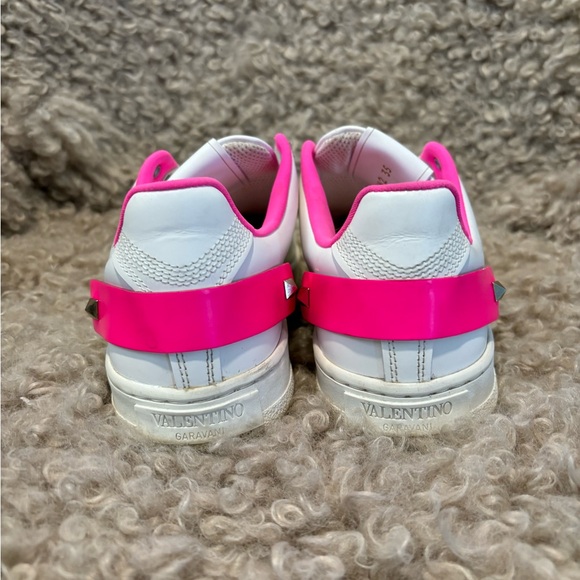 Valentino Garavani VLOGO sneaker - white & hot pink - size 35 - Picture 6 of 8